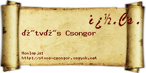Ötvös Csongor névjegykártya